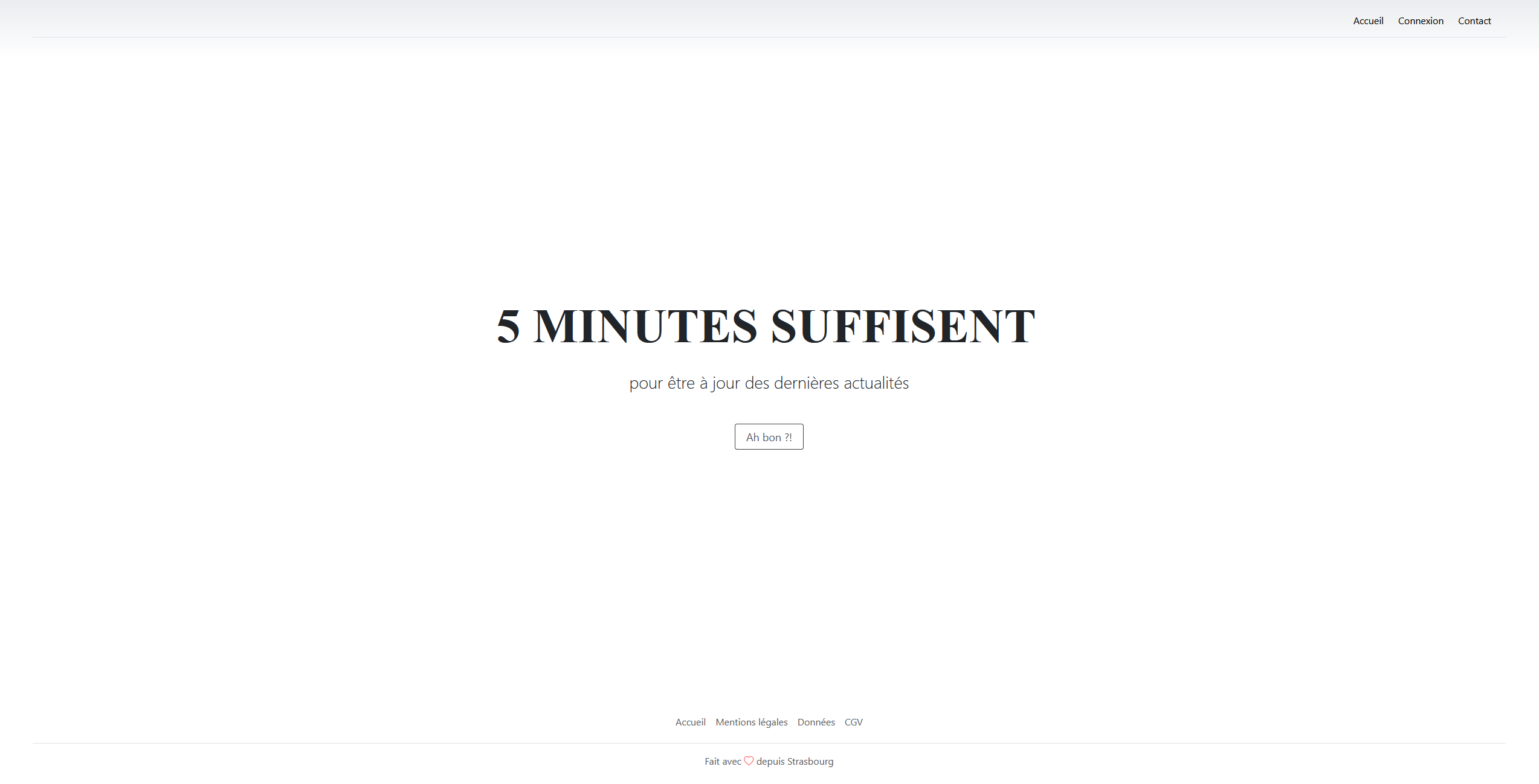 Page d'accueil de breves.io